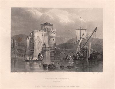 Negroponte, Grecia, Bridge of Egnippo, 1850