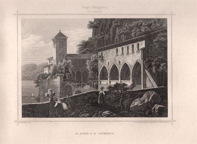 Lago Maggiore, Eremo di S.Caterina del Sasso, Leggiuno, 1860