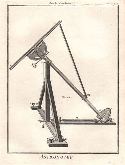 Astronomia, 1771, cannocchiale telescopio