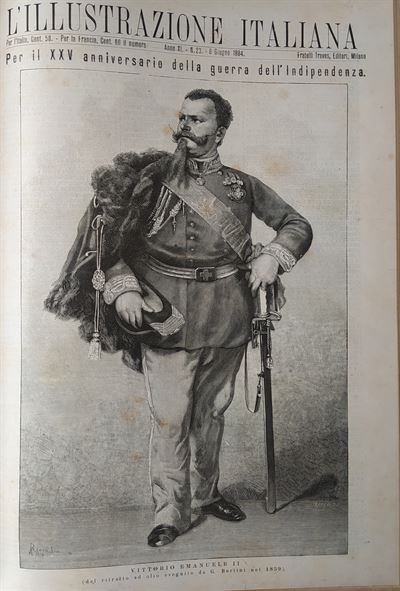 Vittorio Emanuele II, ritratto in piedi, 1884