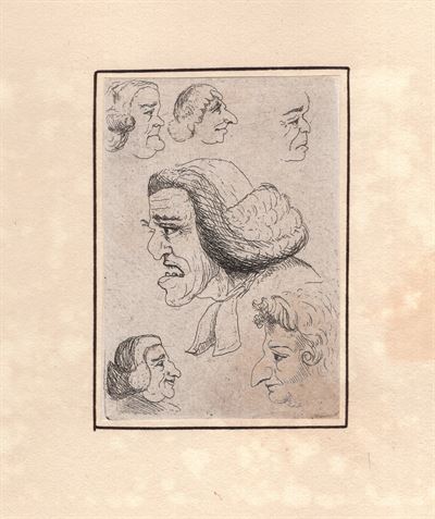 David Deuchar (1743-1808), Caricature di volti