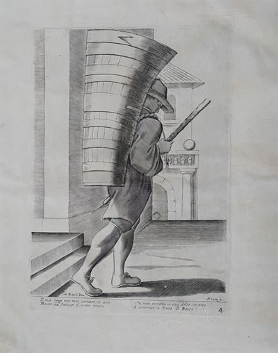 Mitelli Giuseppe Maria, Arti e Mestieri per la via, Venditore di vino 1660