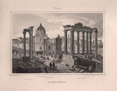 Roma, Il Foro Romano, 1860