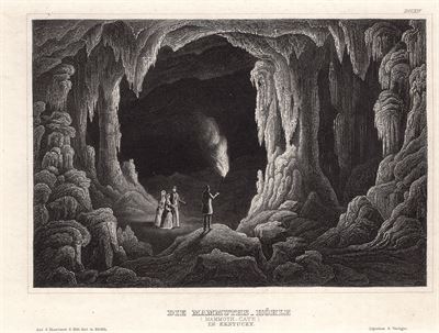 Kentucky, Stati Uniti, Mammoth cave, 1850