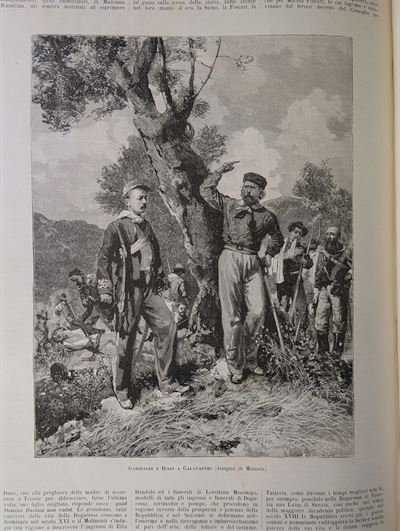 Giuseppe Garibaldi e Nini Bixio a Calatafimi, 1884