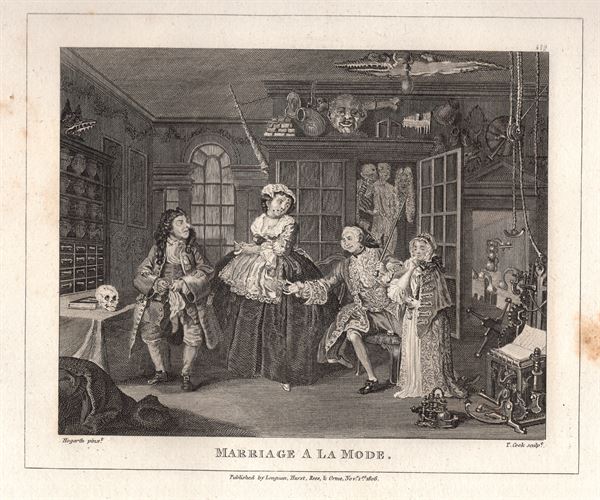 Hogarth William (1697-1764), Marriage à la Mode, 1813