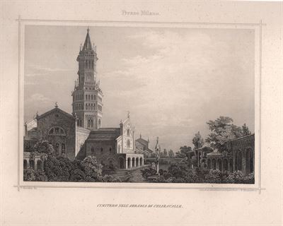 Chiaravalle, Cimitero nell'abbadia di Chiaravalle, 1860