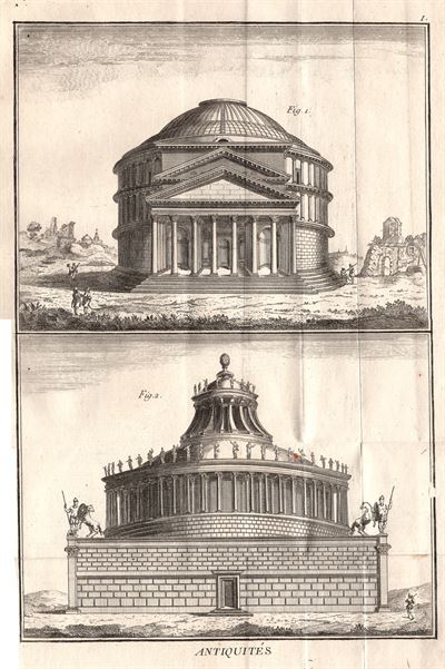 Roma, Tempio di Giove, Tomba di Adriano, 1771