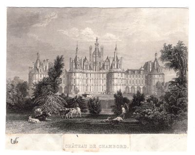 Chambord, Francia, Chateau de Chambord, 1850