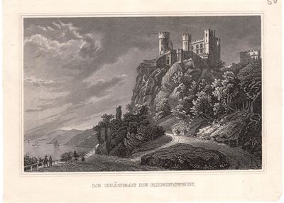 Le Chateau de Rheinstein, Germania, 1850