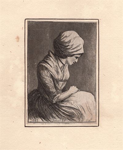 David Deuchar (1743-1808), Donna che pensa, 1803