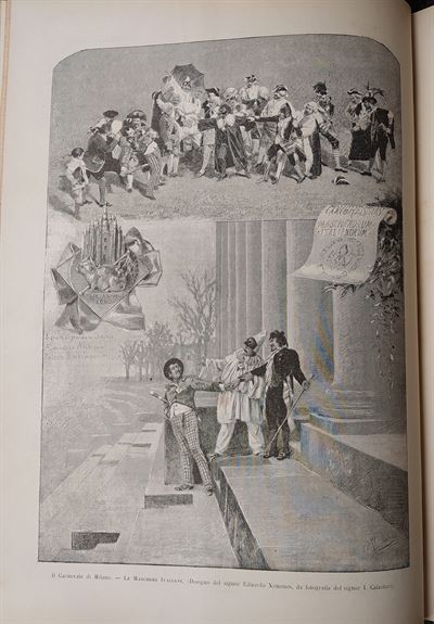 Il Carnevale di Milano, Le Maschere Italiane, 1884
