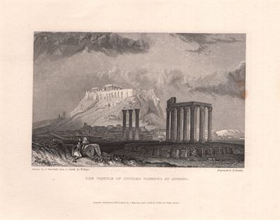 Atene, Il tempio di Giove OLimpo, 1832