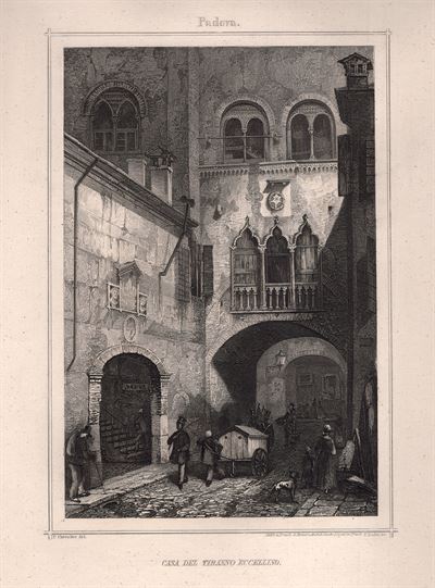 Padova, Casa del Tiranno Eccellino, 1860