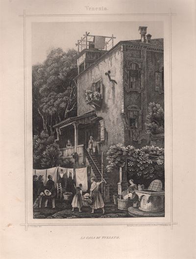 Venezia, La Casa di Tiziano, 1860