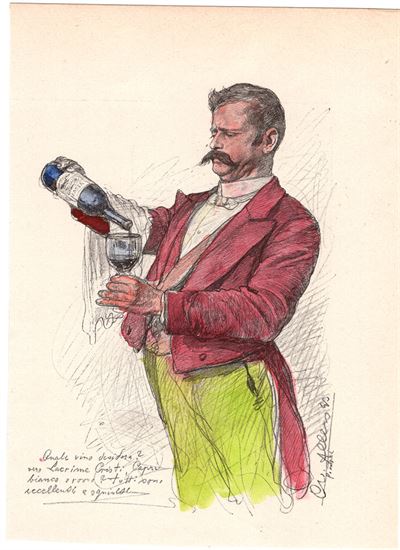 Wilhelm Allers, Sommelier, 1890
