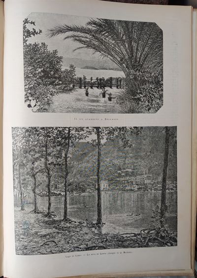 Bellagio, Lago di Como, La riva di Lenno, 1884