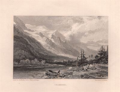 Francia, Chamonix, Mont Blanc, 1833