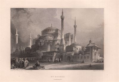 Costantinopoli, Istabul, Santa Sofia, 1833