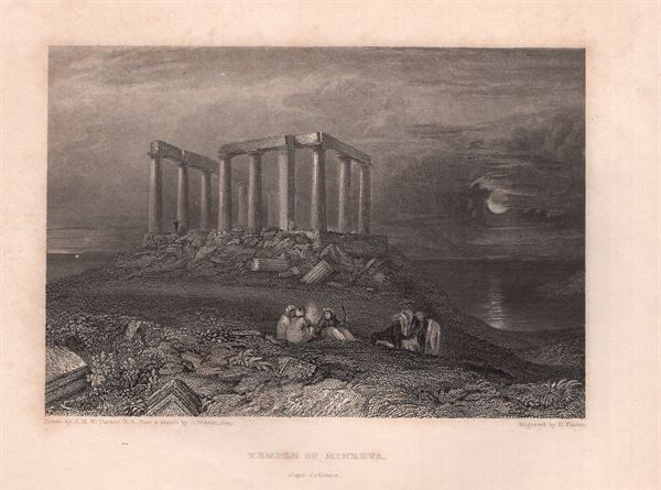 Crotone, Capo Colonna, Capo Lacinio, Tempio di Minerva, 1832