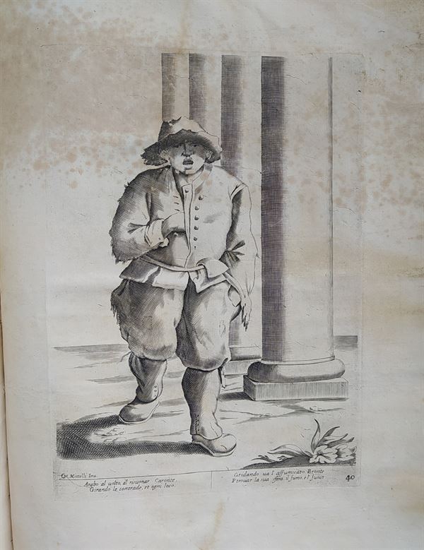 Mitelli Giuseppe Maria, Arti e Mestieri per la via, Spazzacamino, 1660