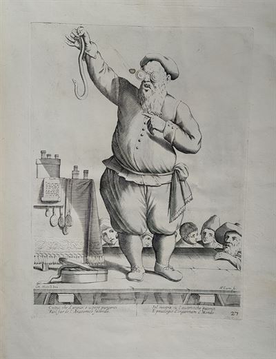 Mitelli Giuseppe Maria, Arti e Mestieri per la via, Ciarlatano, Imbonitore, 1660