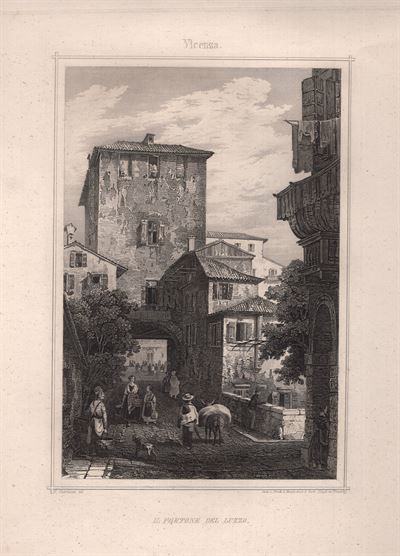 Vicenza, Il portone del Luzzo, 1860