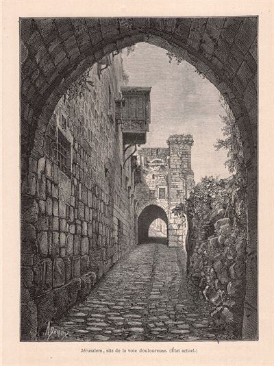Gerusalemme, Jerusalem site de la vois douloureuse, 1860