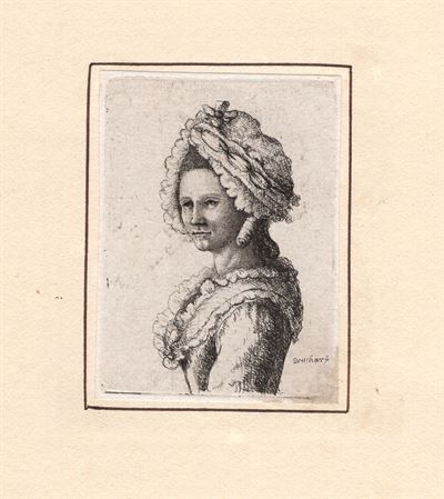 David Deuchar (1743-1808), Donna con copricapo