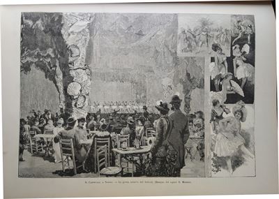 Il Carnevale a Napoli, 1884 Disegno di E. Matania