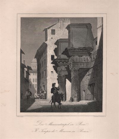Roma, Tempio di Minerva, 1860