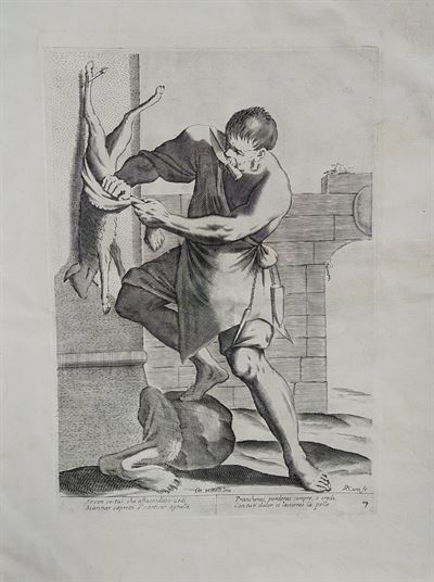 Mitelli Giuseppe Maria, Arti e Mestieri per la via, Macellaio, 1660