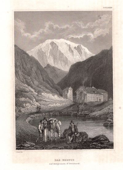 Aosta, San Bernardo, Das Hospiz, 1850