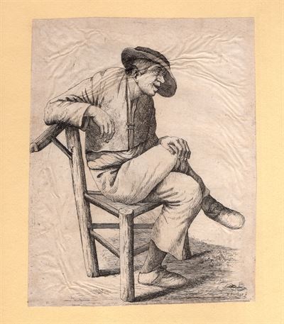 David Deuchar (1743-1808), da A.Ostade Contadino seduto