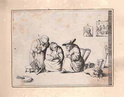 David Deuchar (1743-1808), Intenditori di pittura, da A.Ostade 