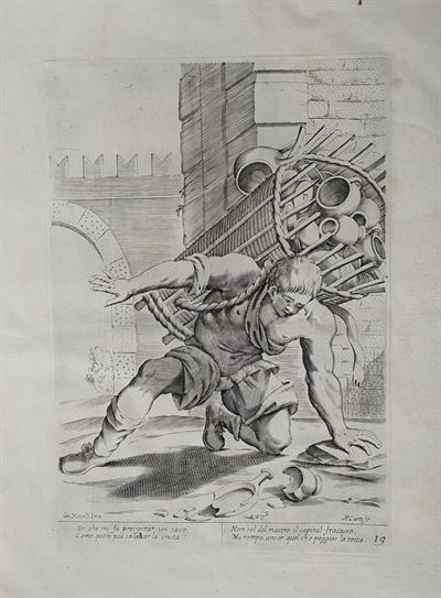 Mitelli Giuseppe Maria, Arti e Mestieri per la via, Venditore di vasellame di terracotta, 1660