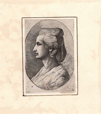 David Deuchar (1743-1808), Giovanre donna di profilo