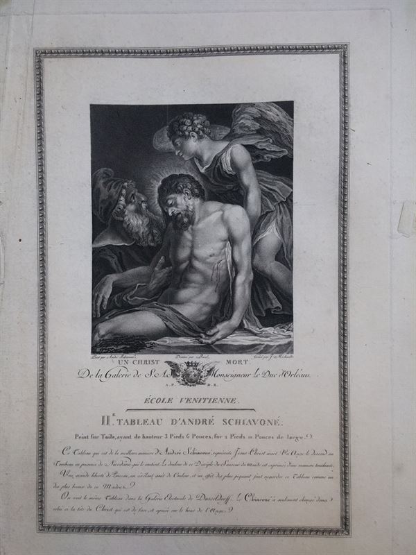 Andrea Schiavone, Cristo Morto, 1786