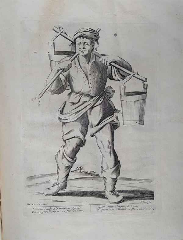 Mitelli Giuseppe Maria, Arti e Mestieri per la via, Venditore di acqua del Reno, 1660