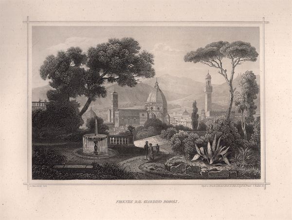 Firenze, Giardino Boboli, 1860