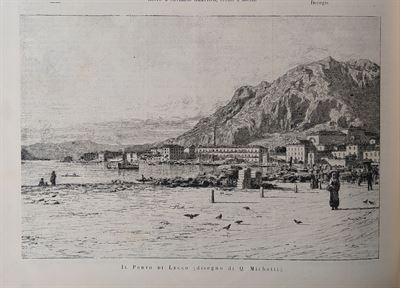 Lecco, il porto, 1884