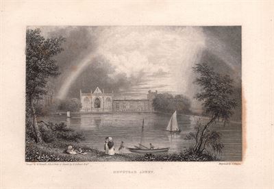 Newstead Abbey, Nottinghamshire, Inghilterra, 1833