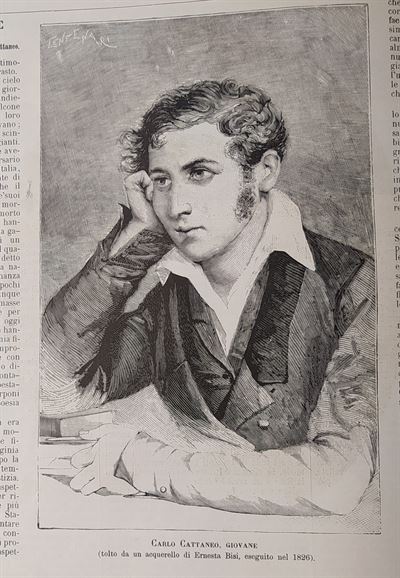 Carlo Cattaneo giovane, 1884