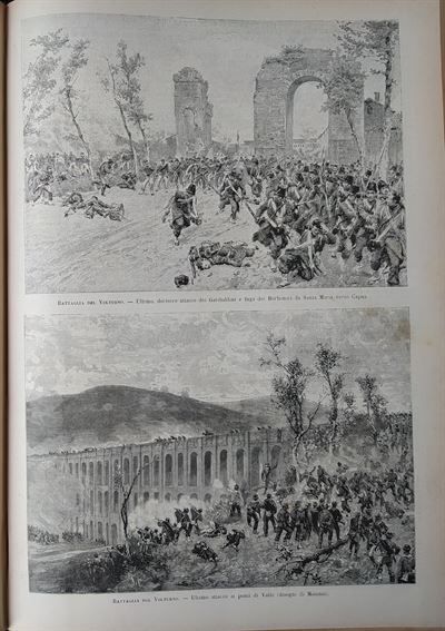 Giuseppe Garibaldi, la battaglia del Volturno, 1884